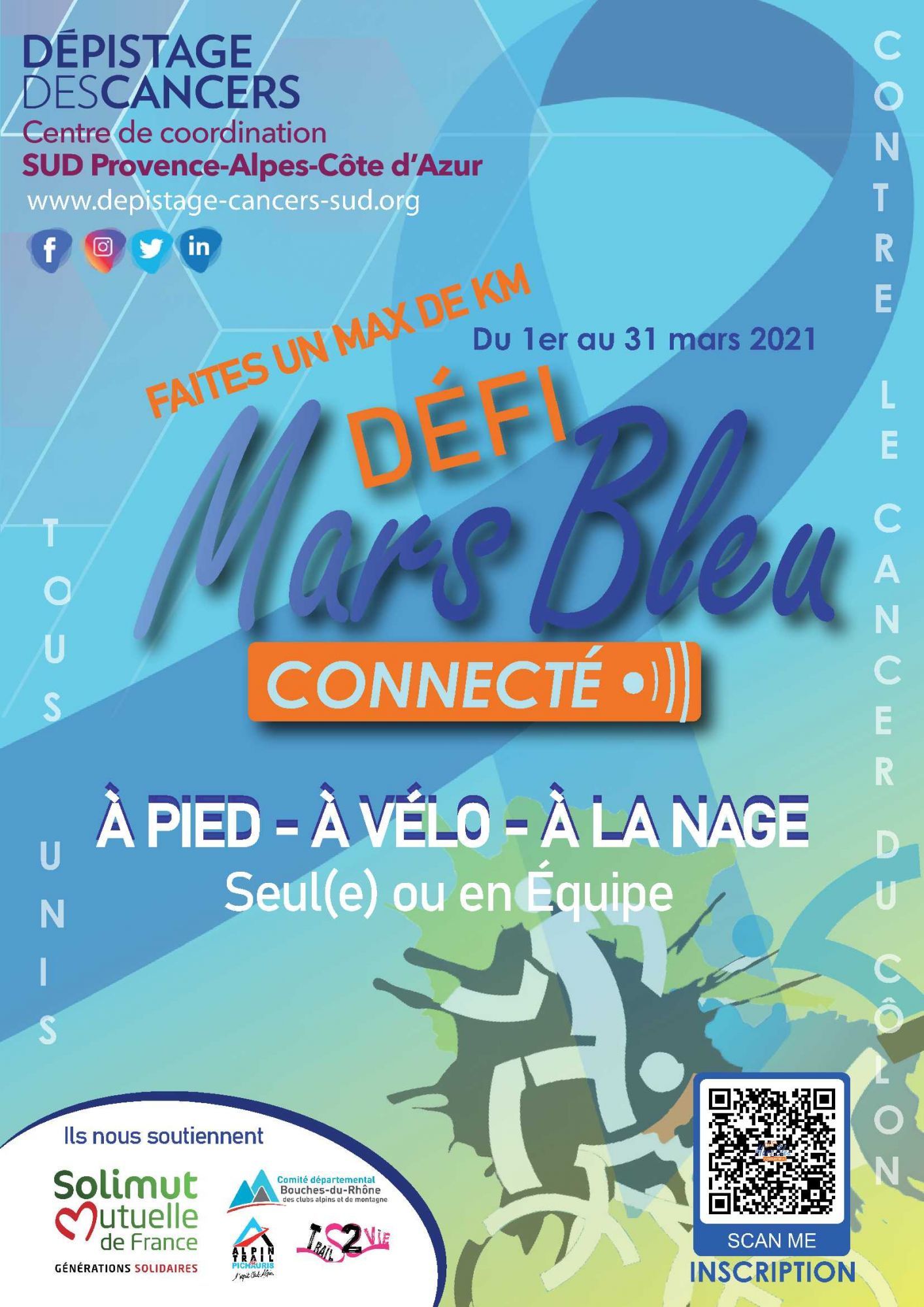 MARS BLEU : COURSE CONNECTÉE ET SENSIBILISATION CONTRE LE CANCER DU CÔLON