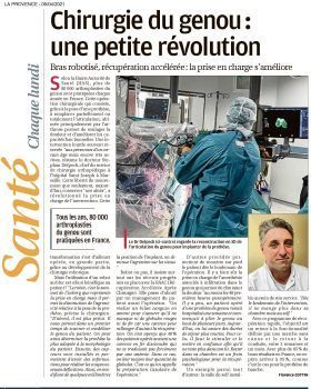 LA PRESSE PARLE DE NOUS : La chirurgie robotique orthopédique à Saint Joseph !