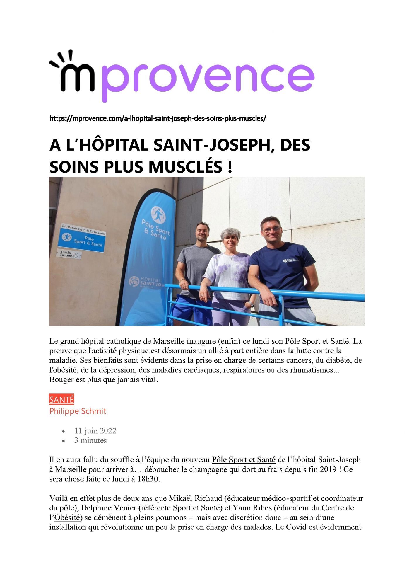 L'hôpital Saint-Joseph de Marseille lance un programme de dépistage du  cancer du poumon - France Bleu