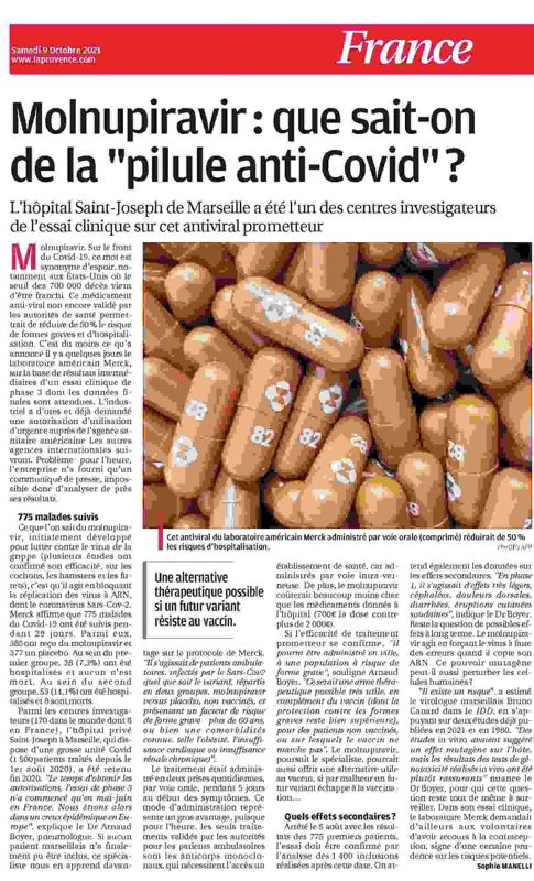 Molnupiravir : que sait-on de la "pilule anti-Covid" ?
