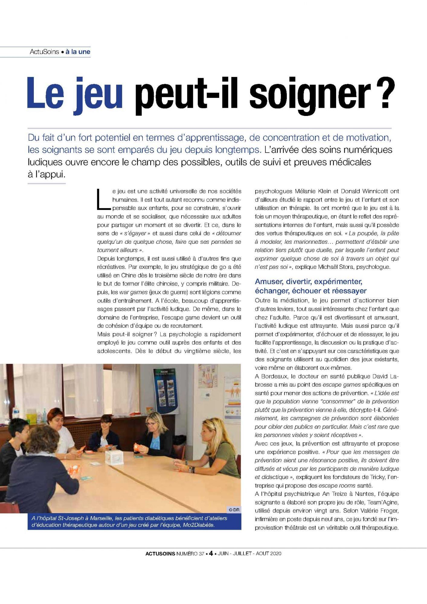 Le jeu peut-il soigner ?