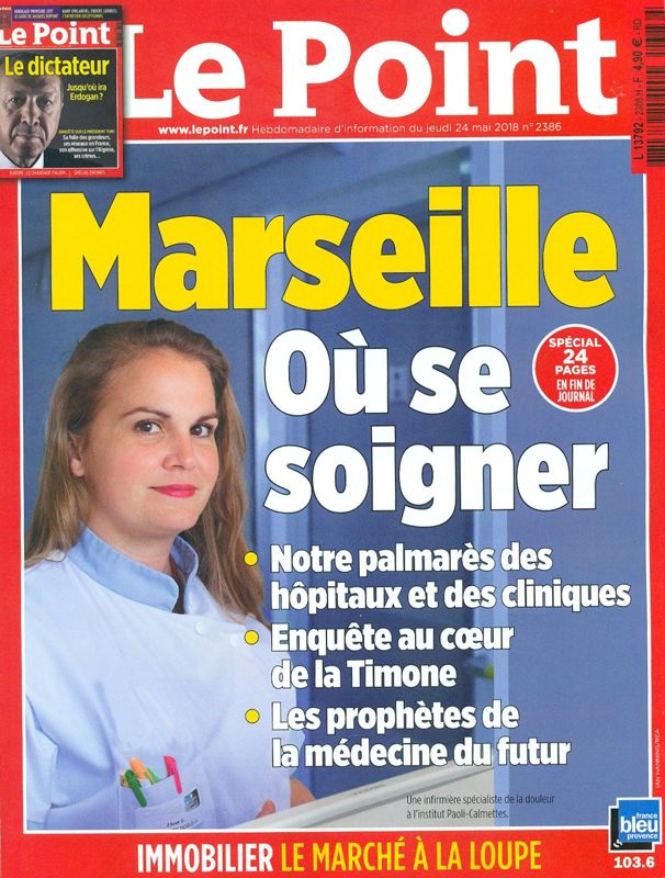Le Point, n°2386, 24/05/2018 : "Marseille : Où se soigner"