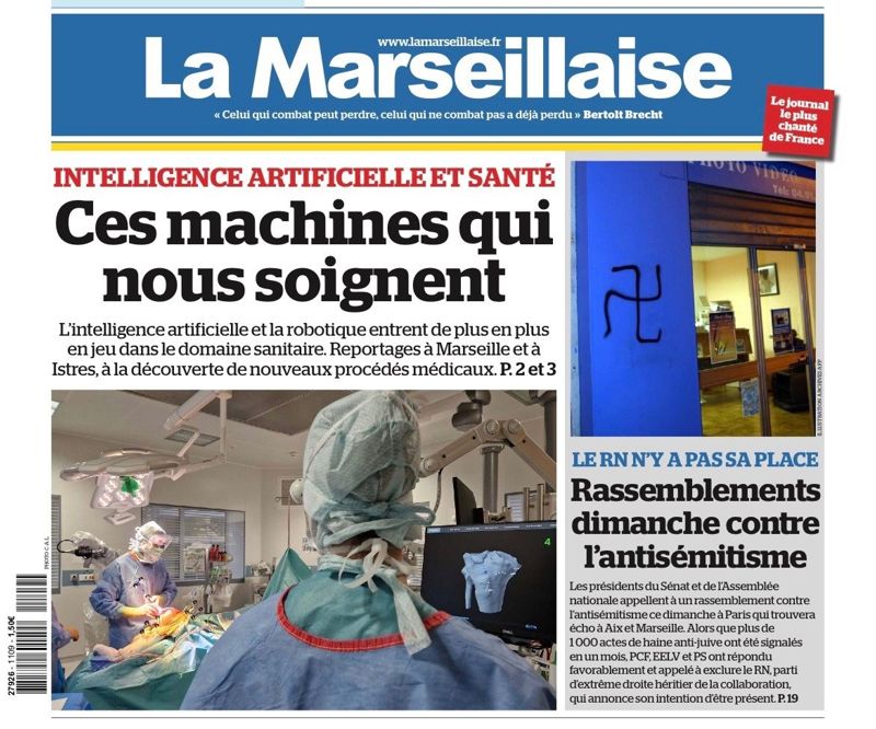 La robotique au service de la médecine : La Marseillaise - 09/11/2023