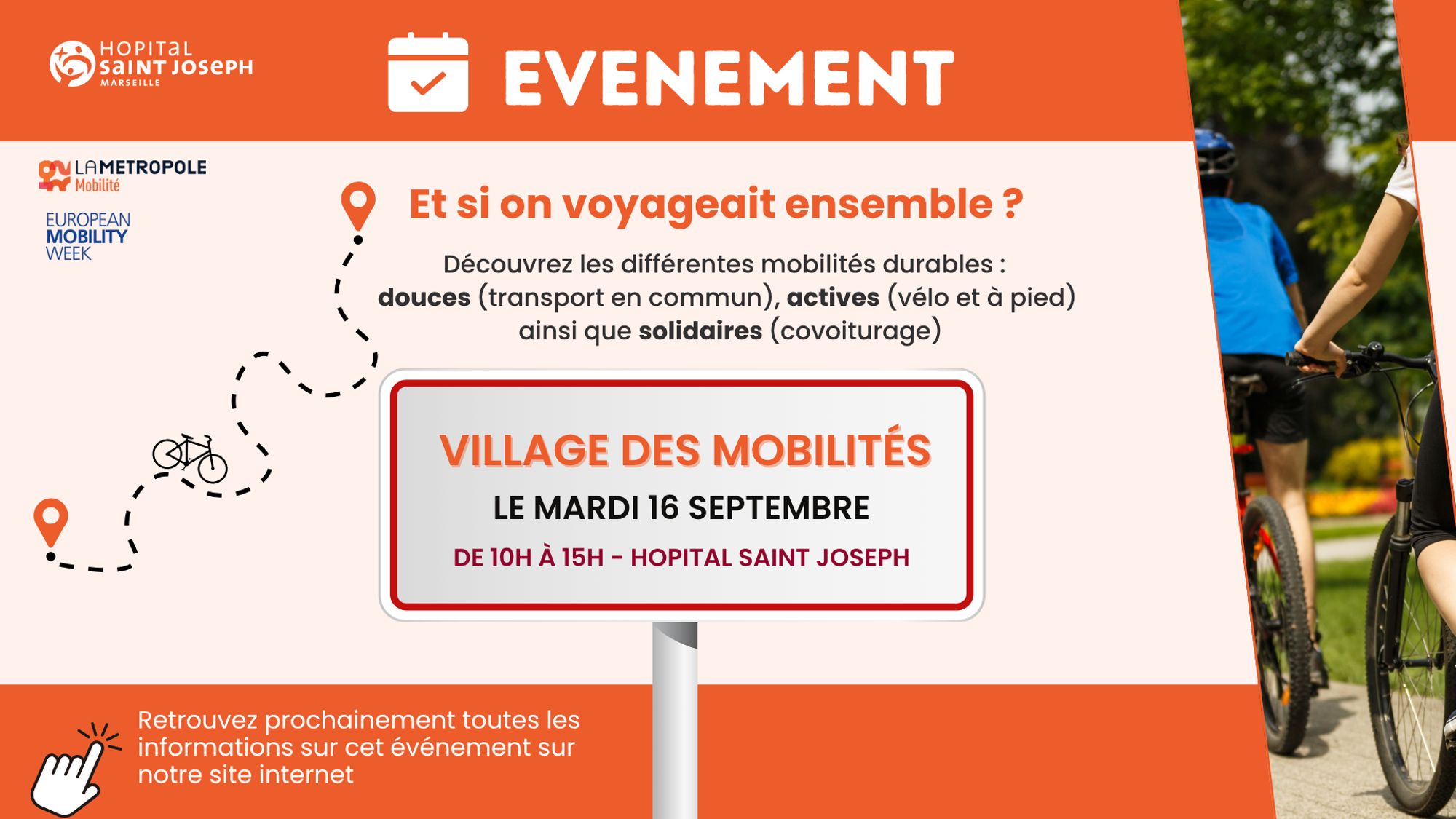 A VOS AGENDAS : Rendez-vous au Village des Mobilités pour tous le 16 septembre 2025