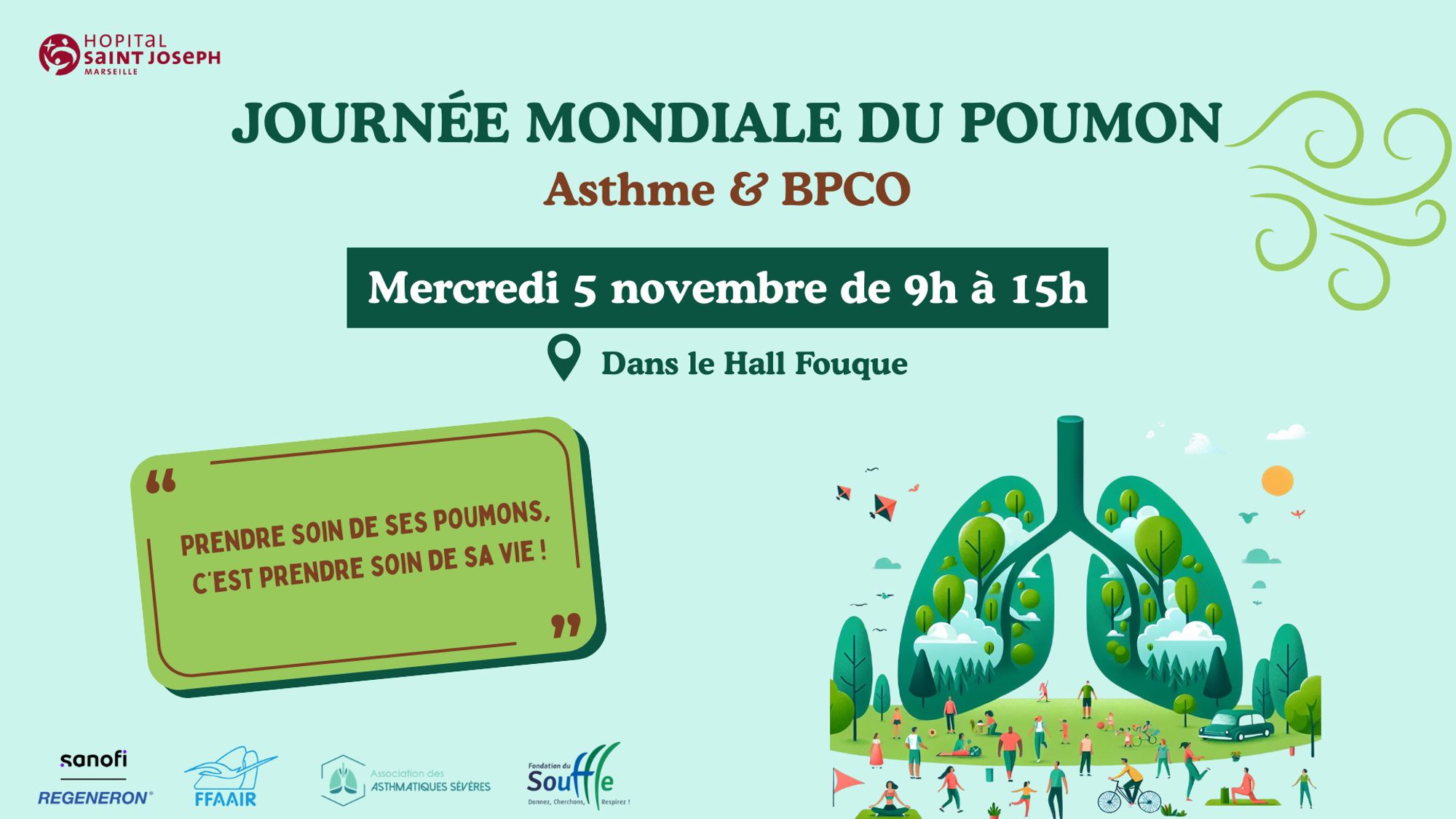 A VOS AGENDAS : Mercredi 5 novembre, journée de sensibilisation à l’asthme et BPCO