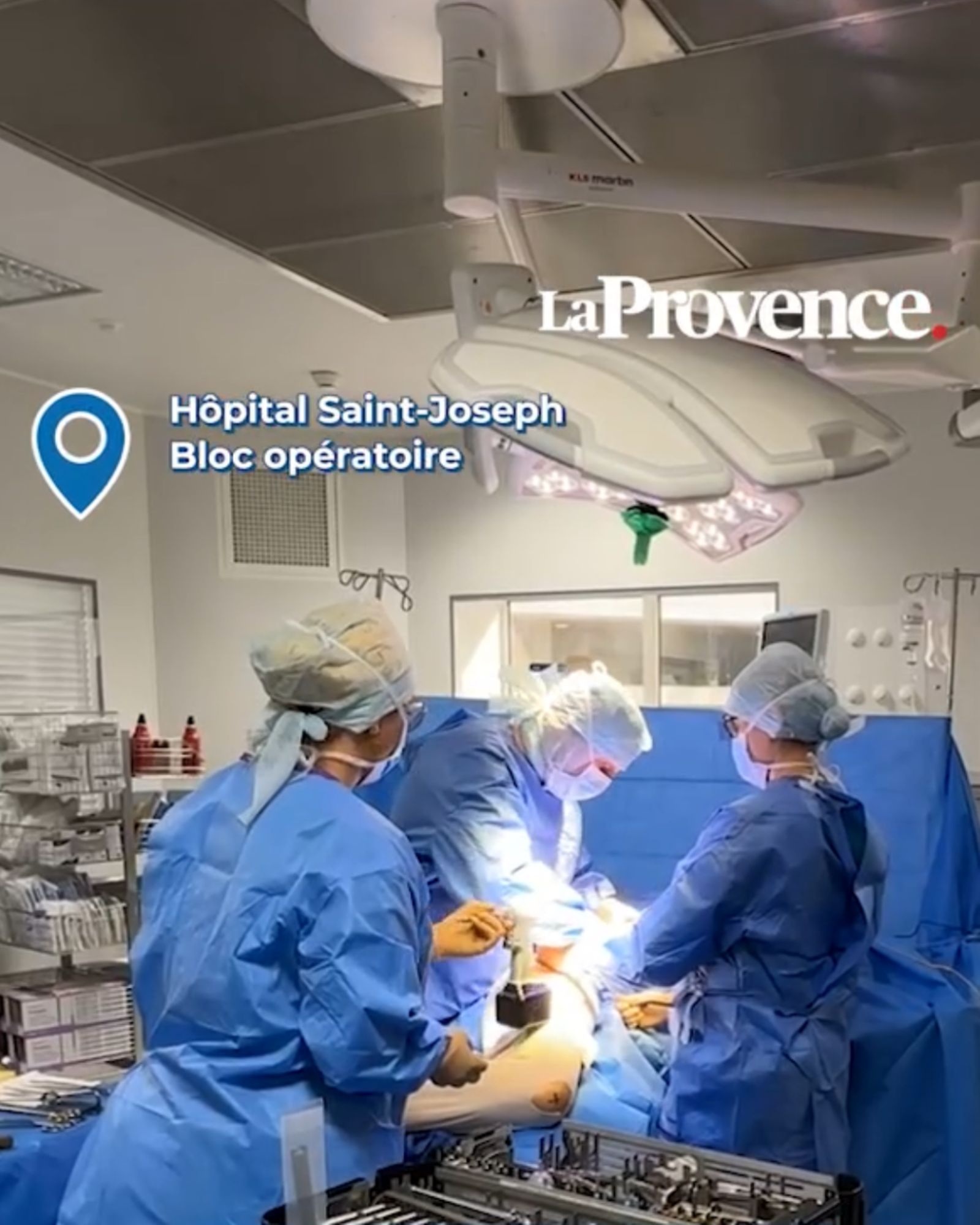 Reportage de La Provence - Un robot qui aide les chirurgiens à opérer l'arthrose 