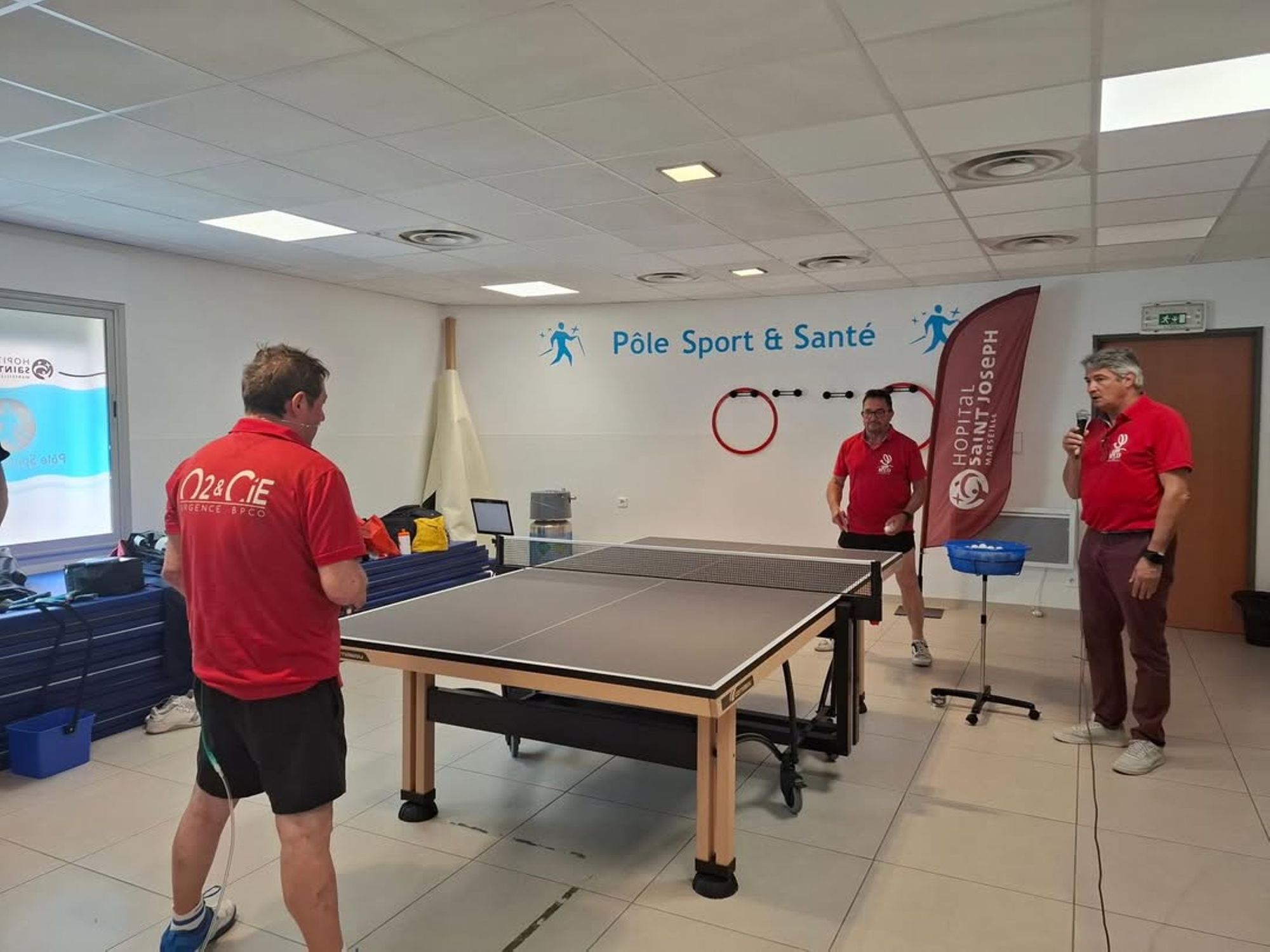 Lancement officiel du projet national "Ping BPCO - Mille tables et une raquette" à l'Hôpital Saint Joseph