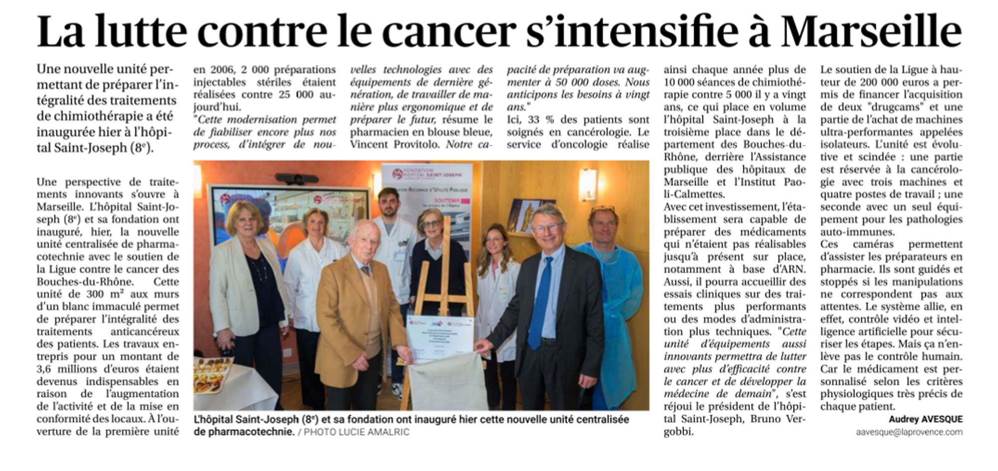 La lutte contre le cancer s'intensifie à Marseille