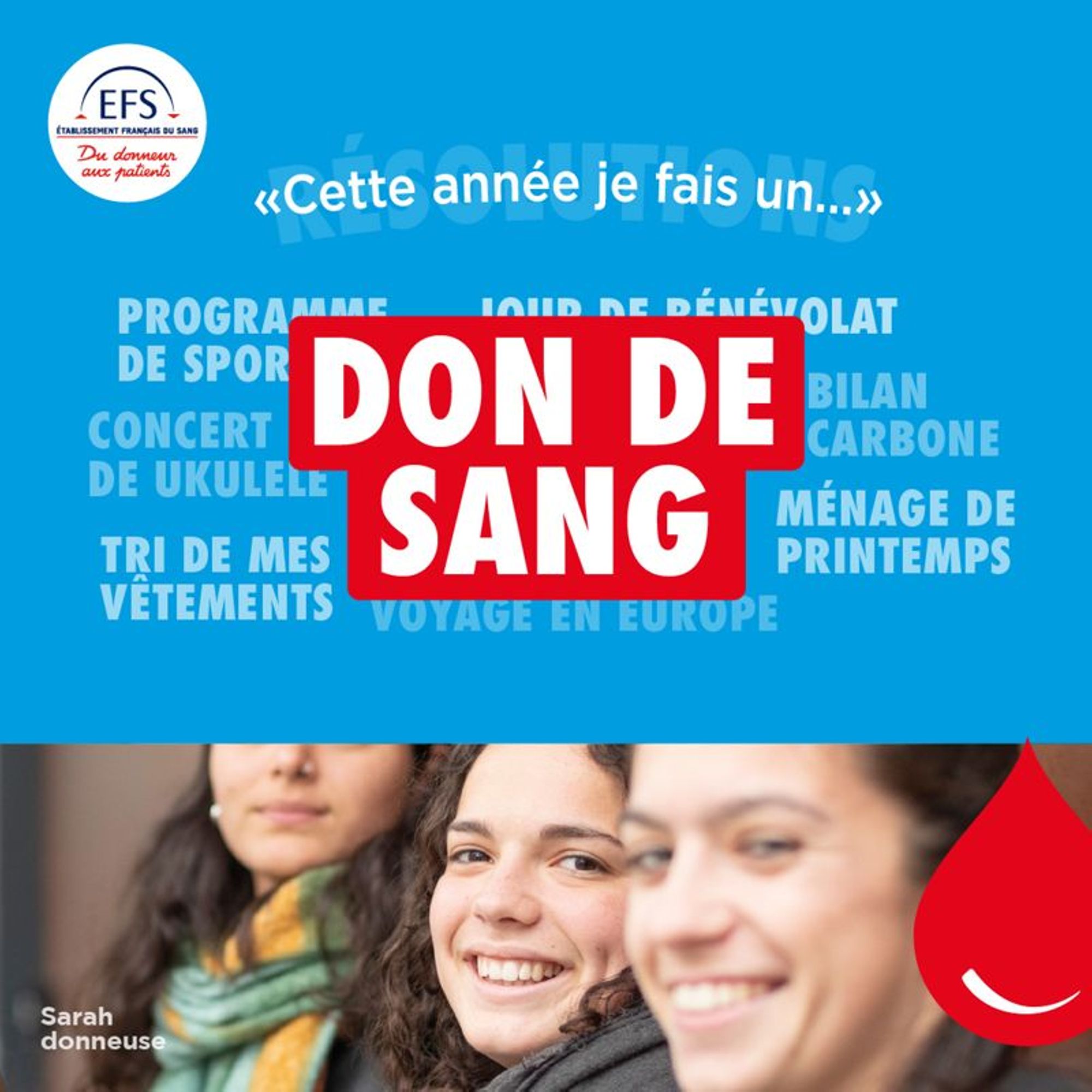 A VOS AGENDAS pour une nouvelle journée de don de sang