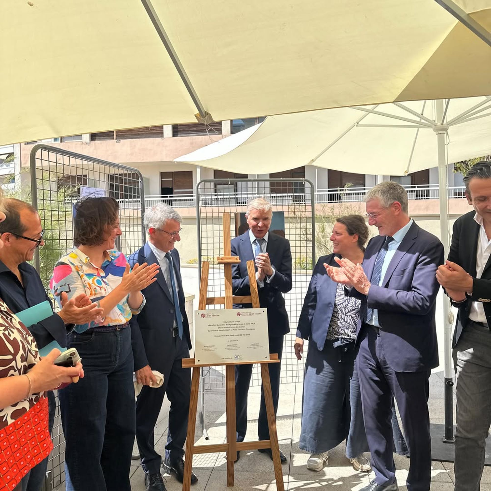 Inauguration des nouveaux espaces modernisés du SVC Douleur Soins Palliatifs, avec le soutien de l'ARS PACA